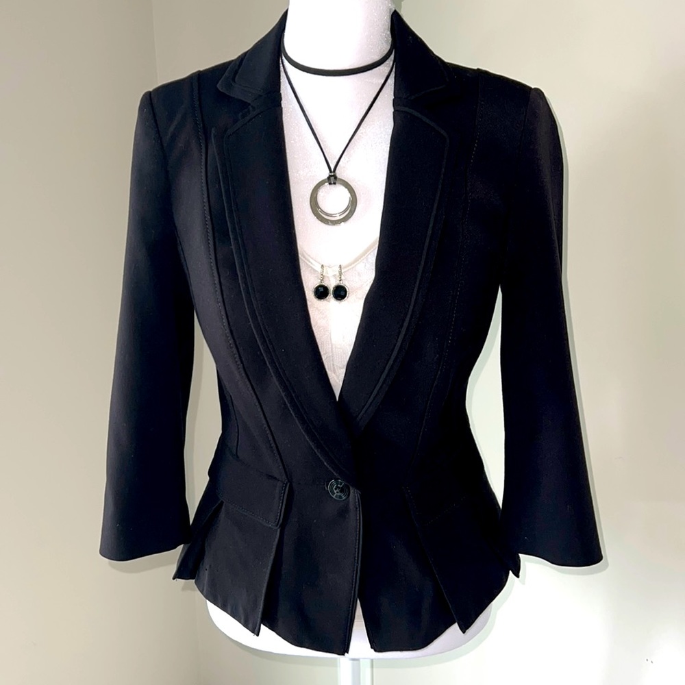 WHBM Black Blazer